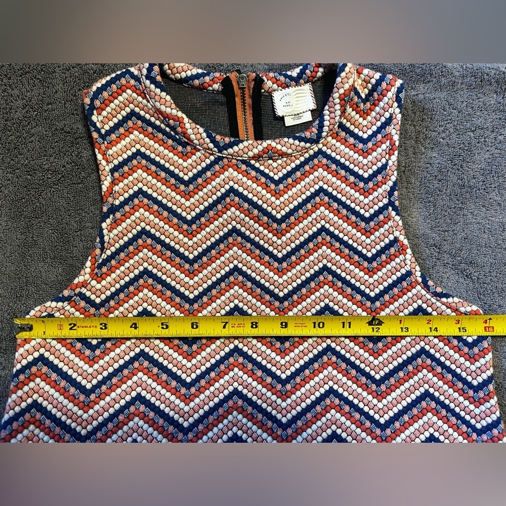 Anthropologie Pink and Blue Chevron Knit Tank - Picture 5 of 6
